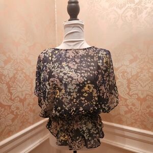 Sheer Floral Top